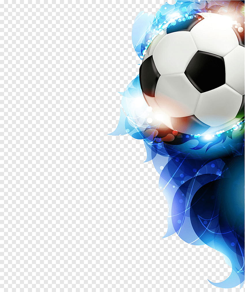Футболен спорт, моден креативен футбол, син, модно момиче, момиче и декоративна топка HD тапет за телефон