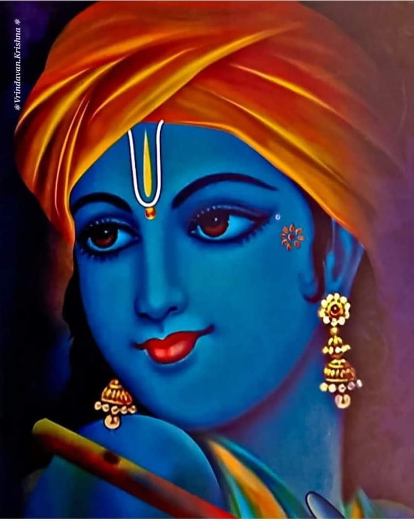 Krishna Painting, god painting HD phone wallpaper | Pxfuel