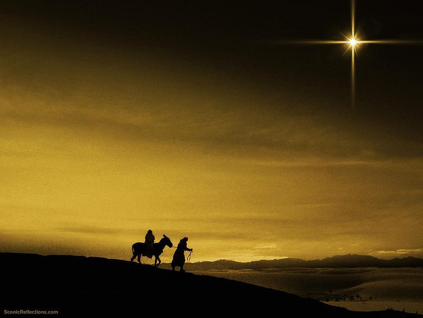 free nativity clipart silhouette mountain