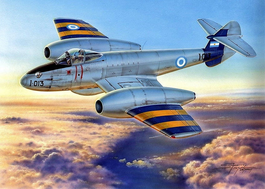 Gloster Meteor Mk IV Fuerza Aérea Argentina HD-Hintergrundbild