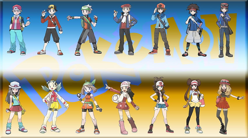 Pokémon Lyra und Kris HD-Hintergrundbild