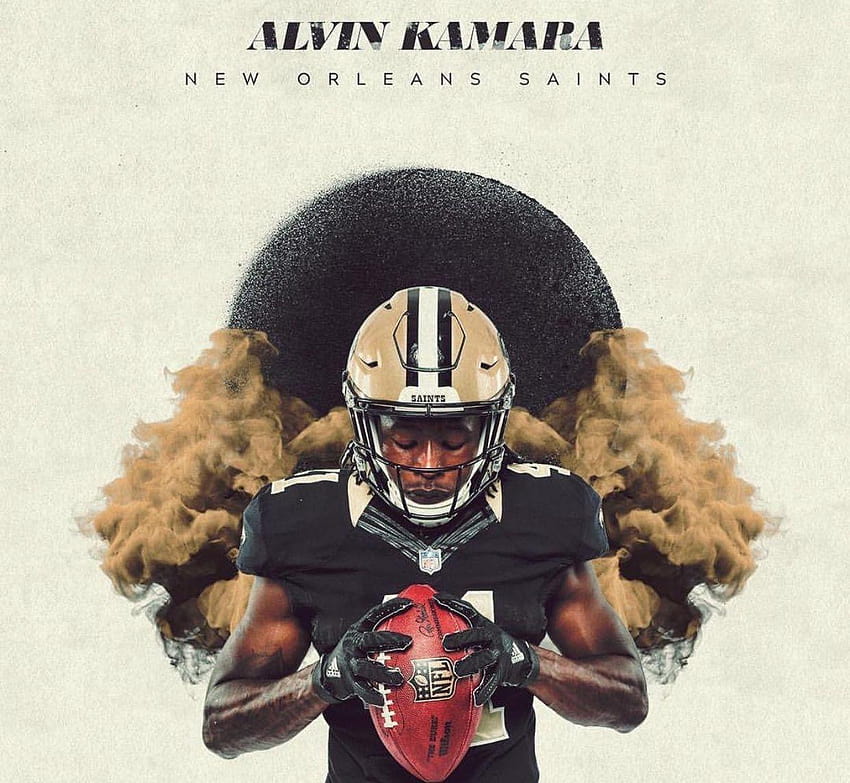 Alvin Kamara! GEAUX HEILIGE!, Alvin Kamara New Orleans Saints HD-Hintergrundbild