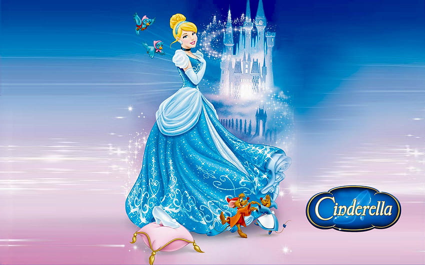 Castle of Cinderella and friends Jaq and Perla Cartoons ซินเดอเรลล่าสำหรับมือถือ วอลล์เปเปอร์ HD