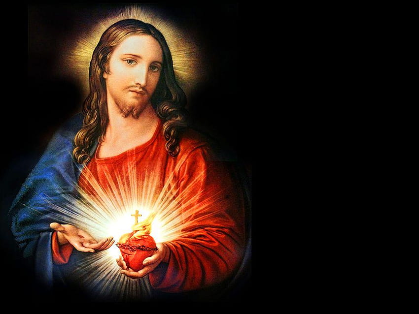 Holy Mass ...: SACRED HEART OF JESUS, immaculate heart of mary HD wallpaper