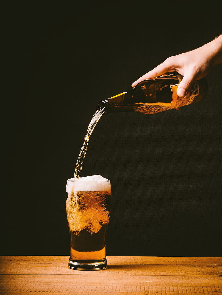 ID: 294429 / cerveja derramando copo bebida álcool bar pub, álcool móvel Papel de parede de celular HD