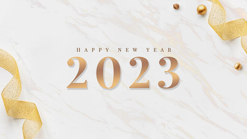 2023 happy new year HD wallpaper
