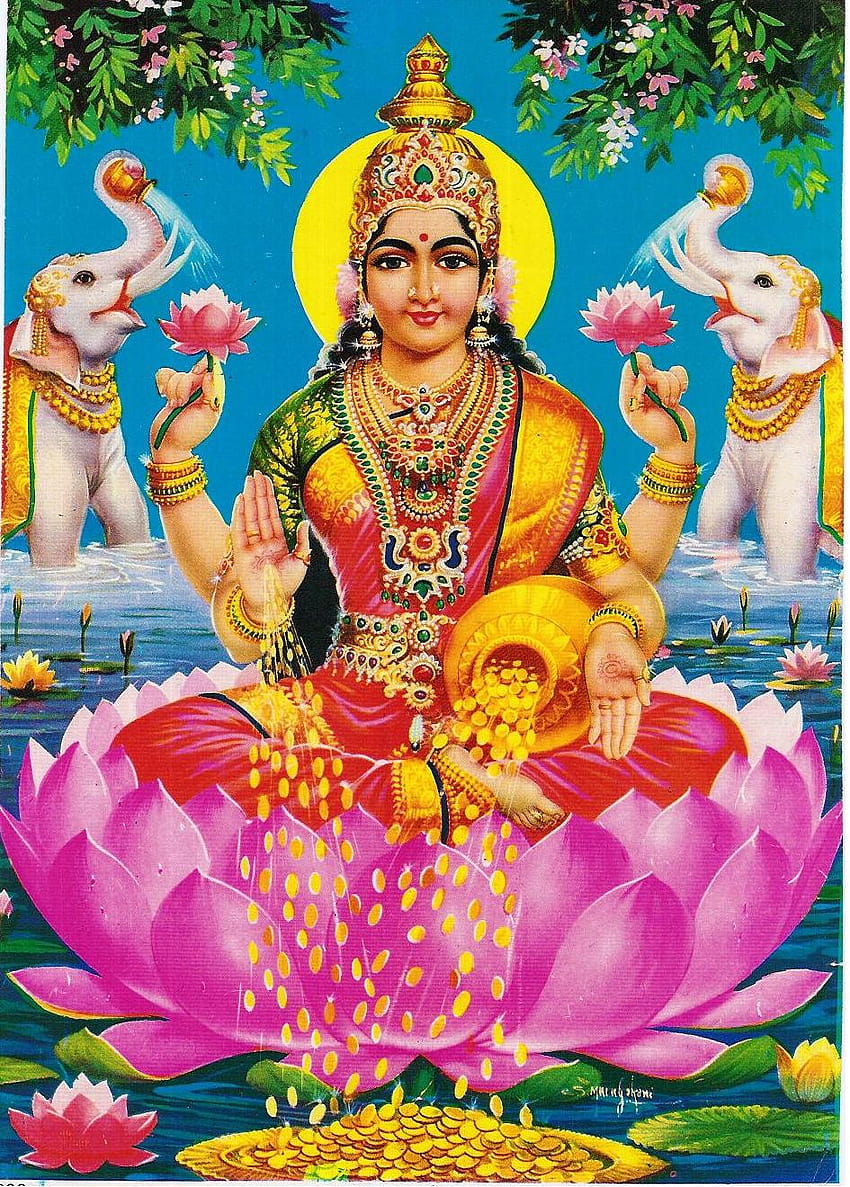 Diosa Lakshmi, señor lakshmi devi fondo de pantalla del teléfono
