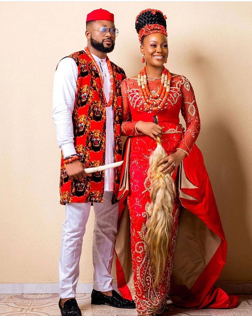 Pakaian Pernikahan Tradisional Igbo untuk Pasangan//isi Pakaian Agu wallpaper ponsel HD