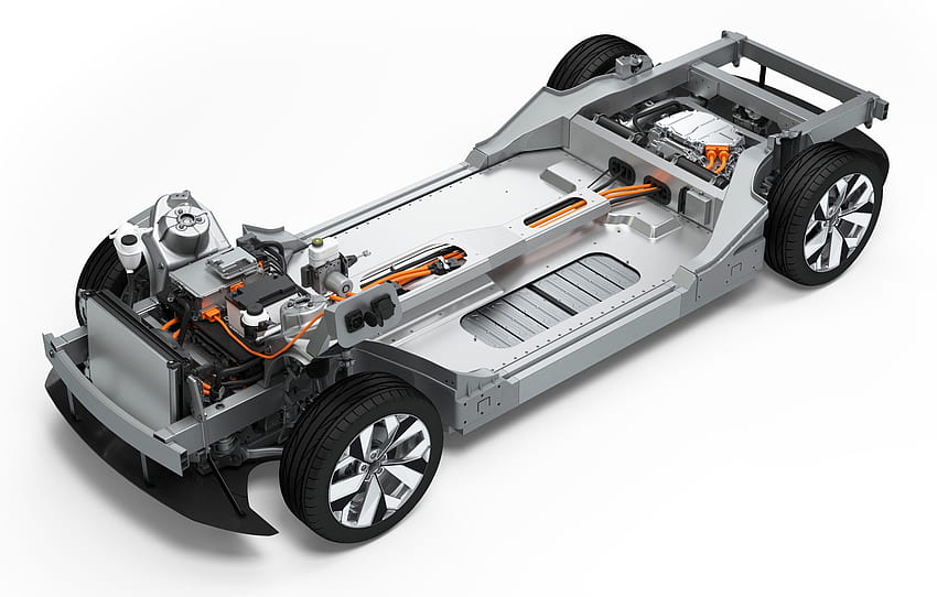 bosch, electric car, battery, engineering, car chassis , section hi HD wallpaper