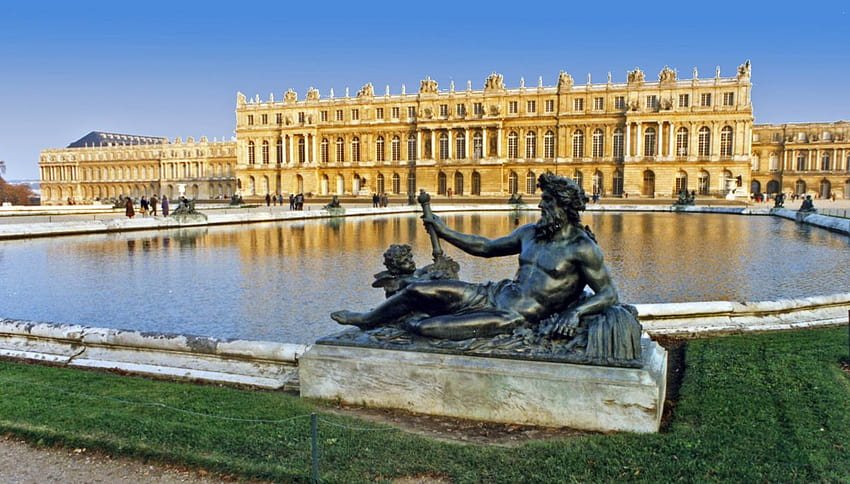 CHATEAU de VERSAILLES Palast Frankreich französische Gebäudestatue HD-Hintergrundbild