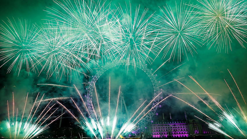 Nochevieja: los fuegos artificiales de Londres celebran el comienzo de 2020 fondo de pantalla