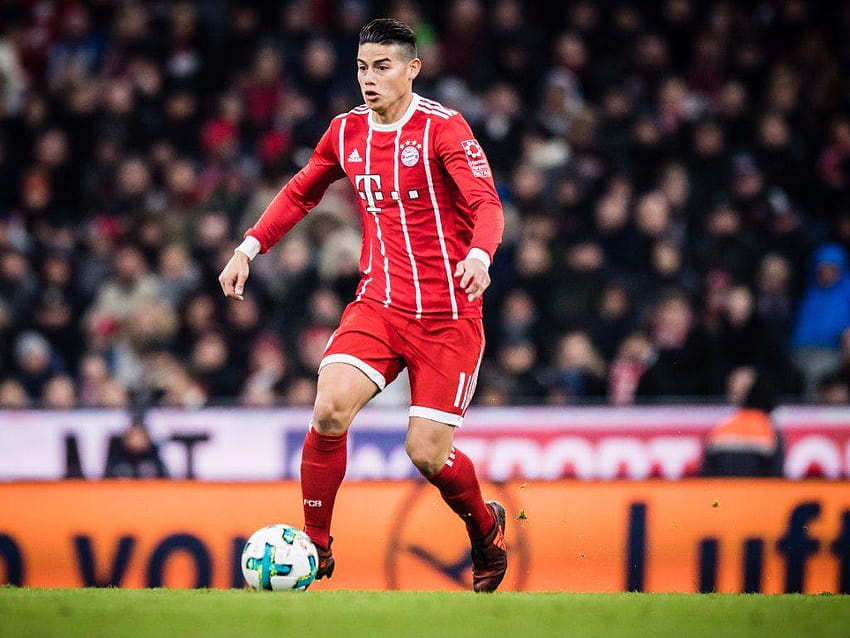 James chce długiej kariery w Bayernie, James Rodriguez Bayern Monachium Tapeta HD