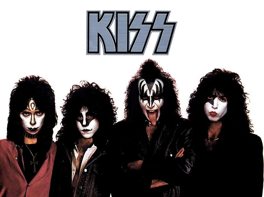 Kiss , произведения на изкуството на американската група, изкуство на хеви метъл групата, печат на музиканти, плакат на група Glam Metal, плакат на група Shock Rock: Ръчно изработени продукти, рок група kiss HD тапет