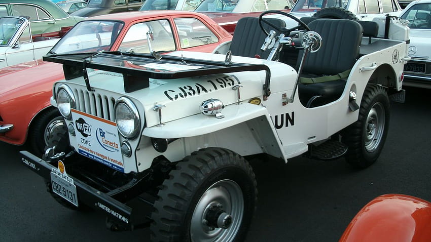 1951 Willys Jeep United Nation UN Peace Military Retro Classic, old jeep HD wallpaper