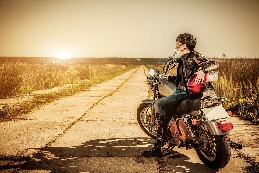De chica motera, de un viaje en moto, carretera, viaje de mujeres fondo de  pantalla | Pxfuel