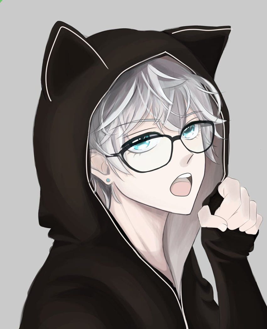 Neko Boy in Hoodie by /risa, hoodie anime guy HD  phone wallpaper | Pxfuel