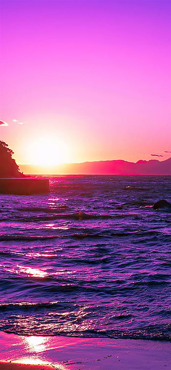 Beautiful evening purple sunset HD wallpapers | Pxfuel