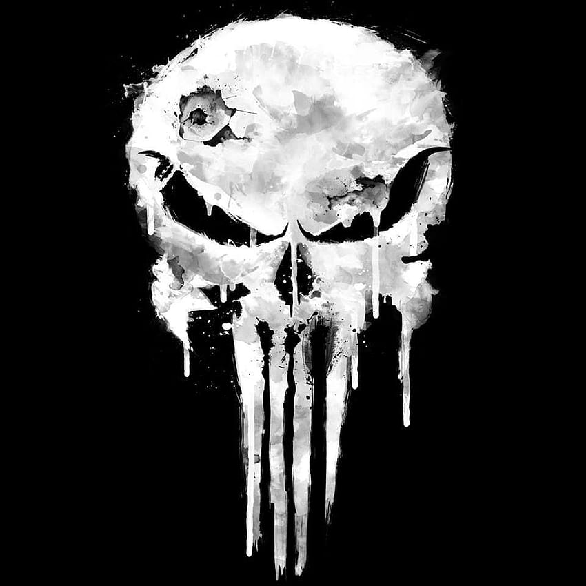 The Punisher logo HD phone wallpaper
