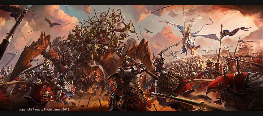 Sci fantasi strategi taktis WARHAMMER, pertempuran fantasi warhammer Wallpaper HD