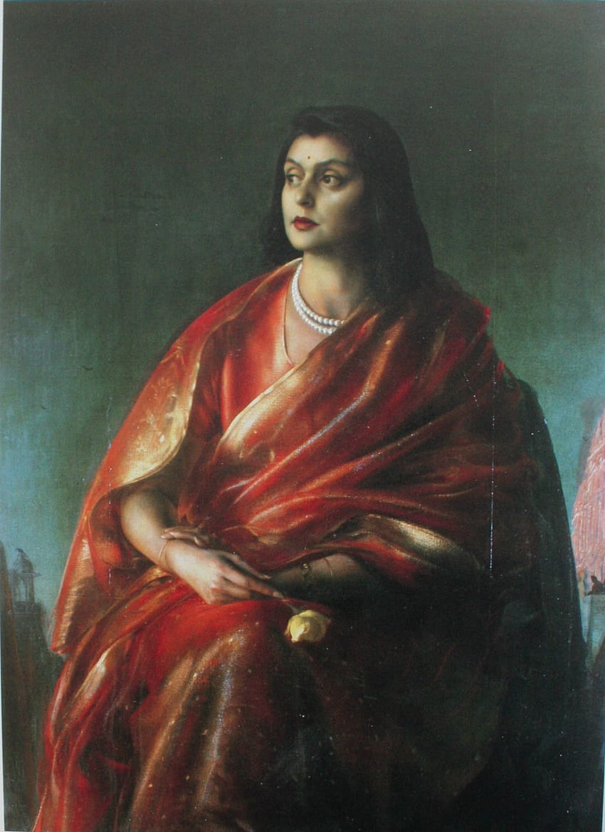Gayatri Devi of Jaipur , Pietro Annigoni … HD phone wallpaper