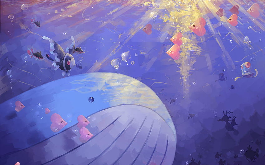 Pokemon Landscapes?, lumineon HD wallpaper