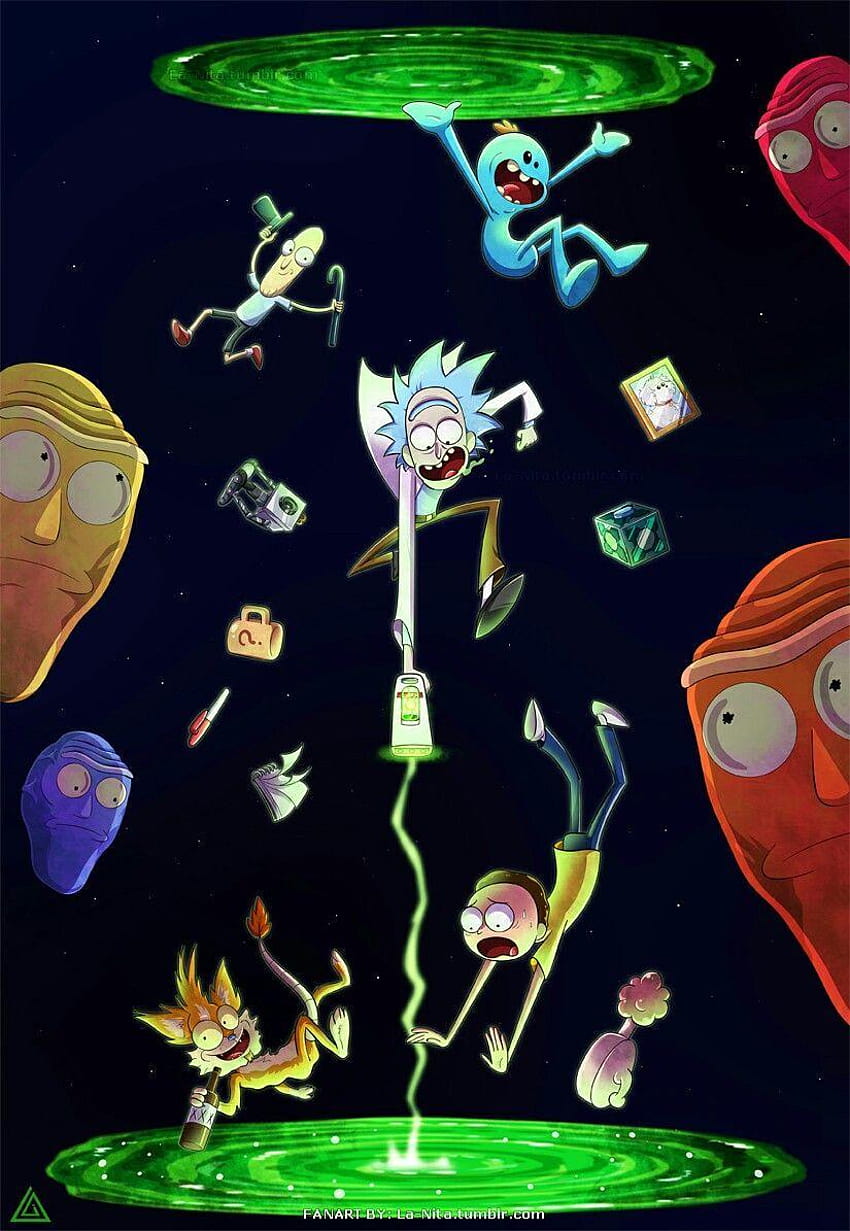 Not my art but so awesome!! Rick & Morty for ever., rick and morty HD phone wallpaper