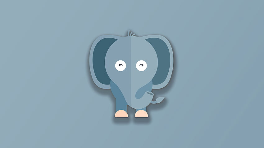 Elefante mínimo, artista, s y logotipo de elefante fondo de pantalla