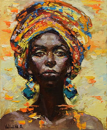 paintings of african women