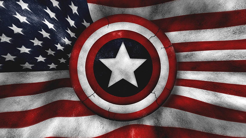 Abstract captain america american flag 3d, 3d flag HD wallpaper