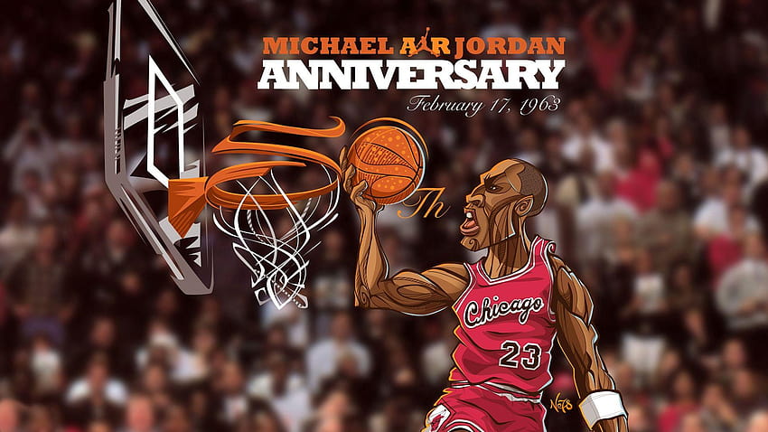 Michael Jordan Cartoon Chicago Bulls Basketball, michael jordan bulls jersey HD wallpaper