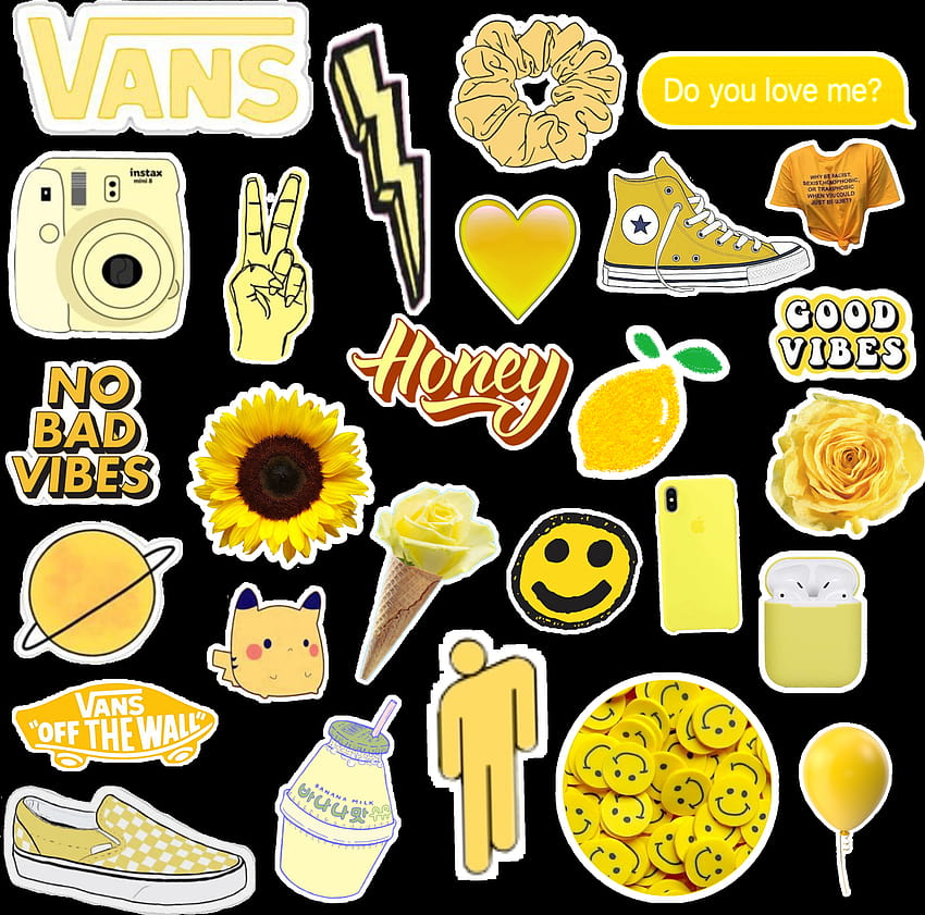 Yellow Vsco Stickers Png, tumblr vsco sticker HD wallpaper | Pxfuel