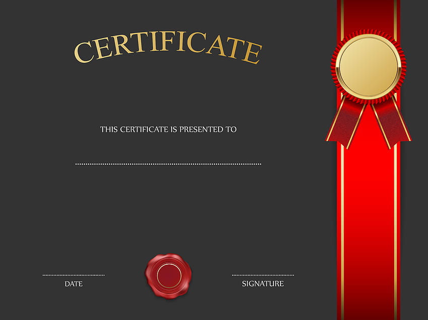 Zertifikatsdiplom HD-Hintergrundbild