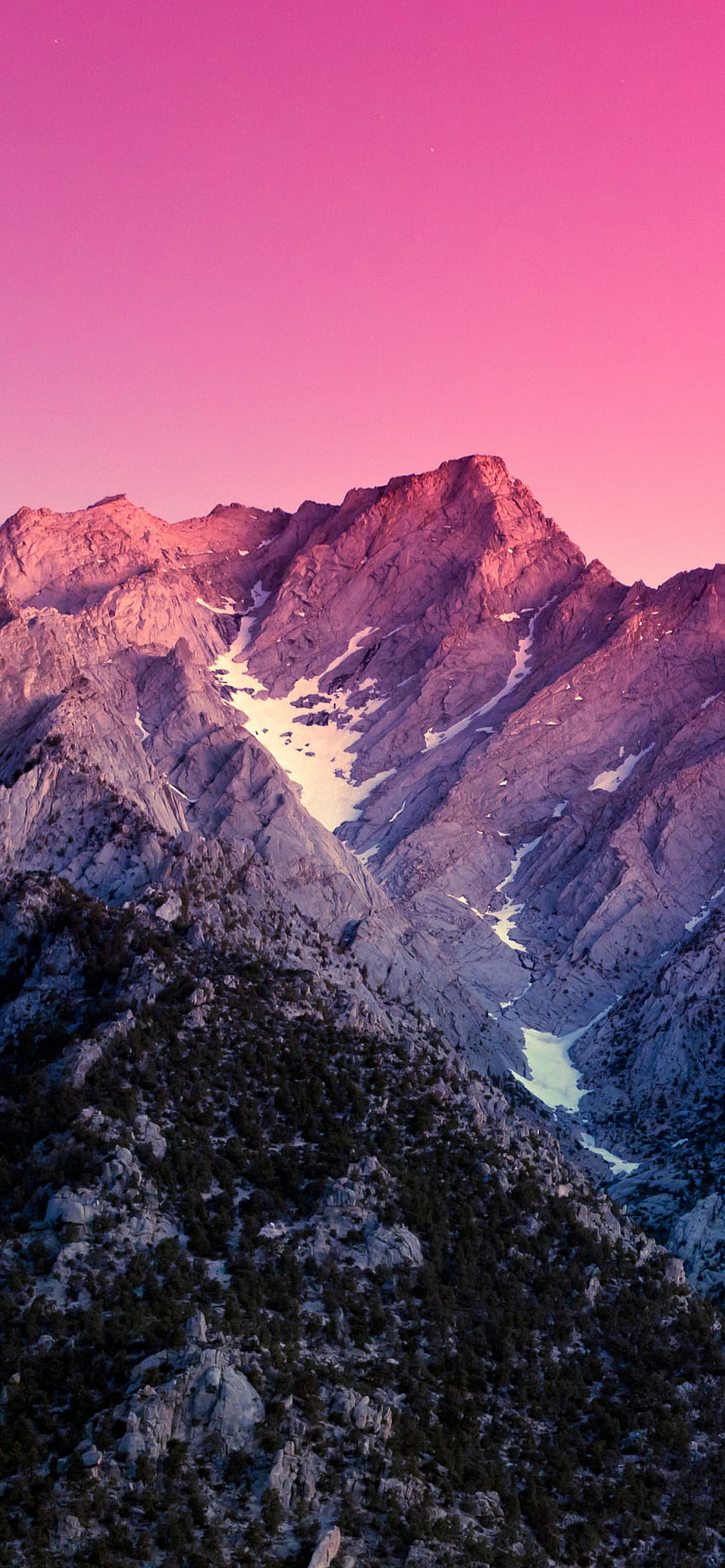 Sierra Nevada , Esthétique, Californie, Montagnes, Soir, Nature, rose hiver esthétique Fond d'écran de téléphone HD