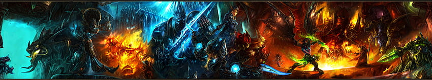 Warhammer Monitor Dual Screen fantasy warriors battles weapons sword HD wallpaper