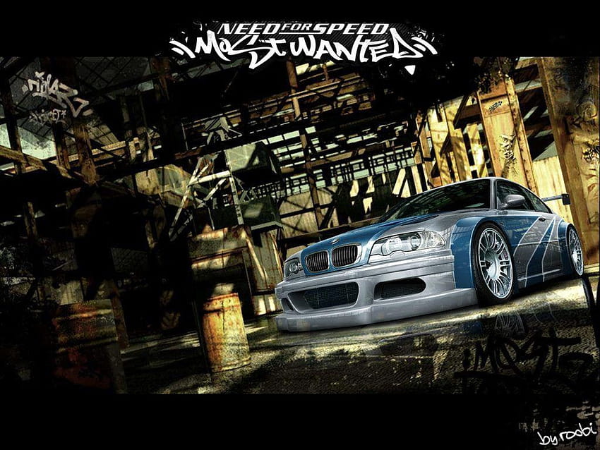 Need For Speed ​​NFS Most Wanted PC, Need for Speed ​​Most Wanted siyah baskı HD duvar kağıdı