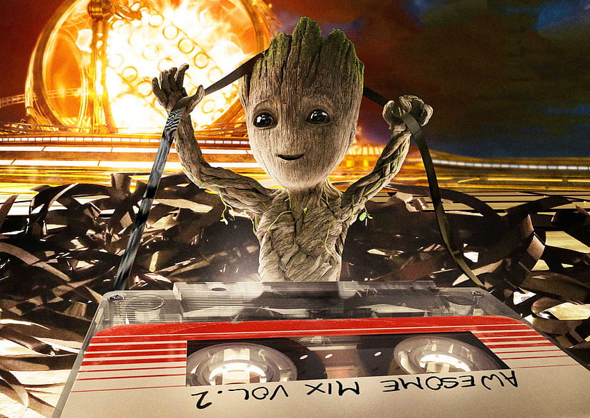 Baby Groot, Guardians Of The Galaxy Vol 2, , Filmy,, baby Groot Tapeta HD