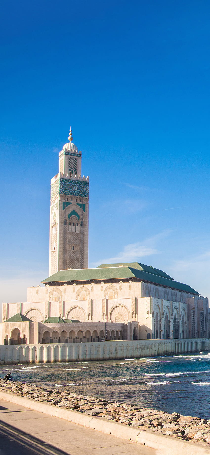 Hassan-II-Moschee islamisch, iPhone 11 islamisch HD-Handy-Hintergrundbild