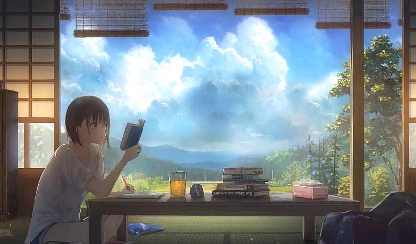 Engine: anime girl study live, study girl HD wallpaper | Pxfuel