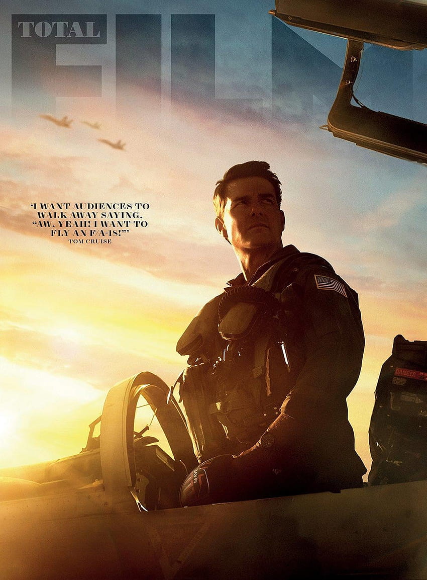 Le Maverick de Tom Cruise présenté dans la nouvelle couverture de Top Gun 2, Top Gun Maverick 2022 Fond d'écran de téléphone HD
