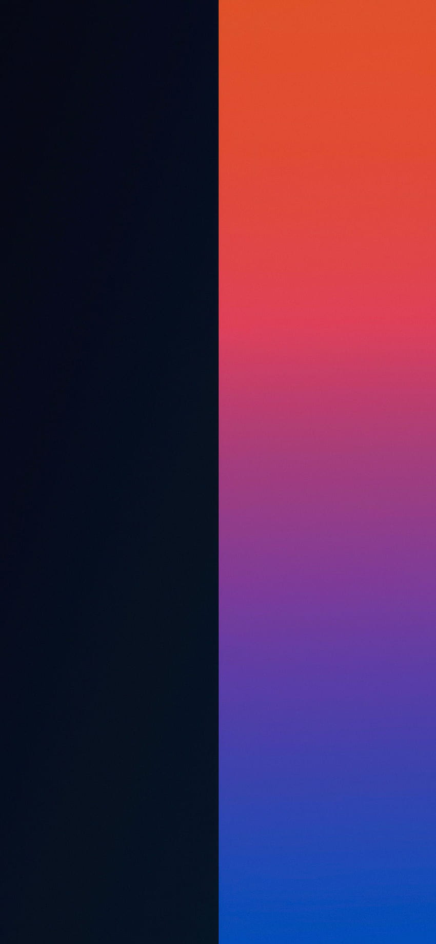 Duo iPhone dengan warna terpisah, ios 15 wallpaper ponsel HD