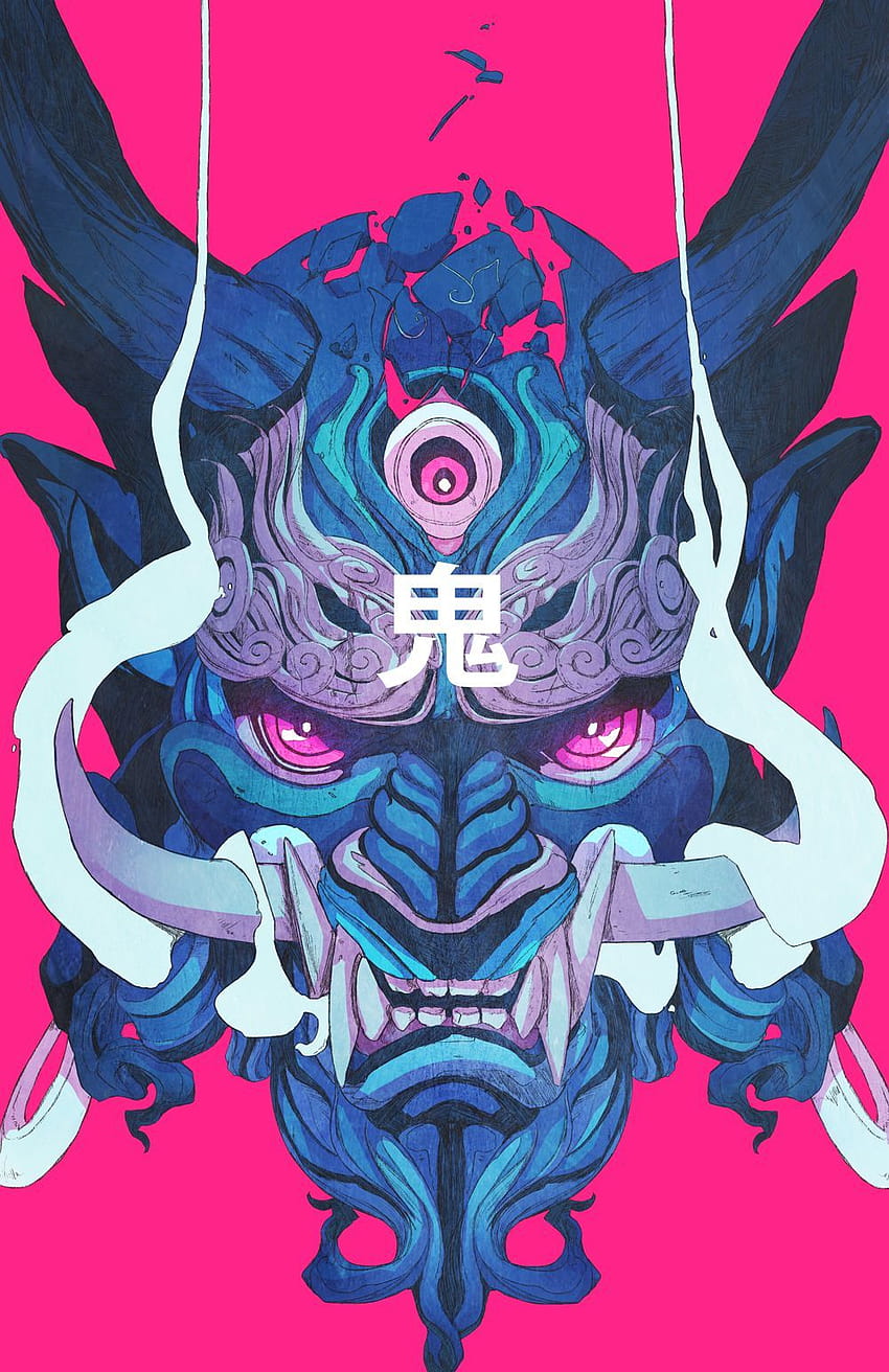Japanese Demon Paintings, raijin HD phone wallpaper