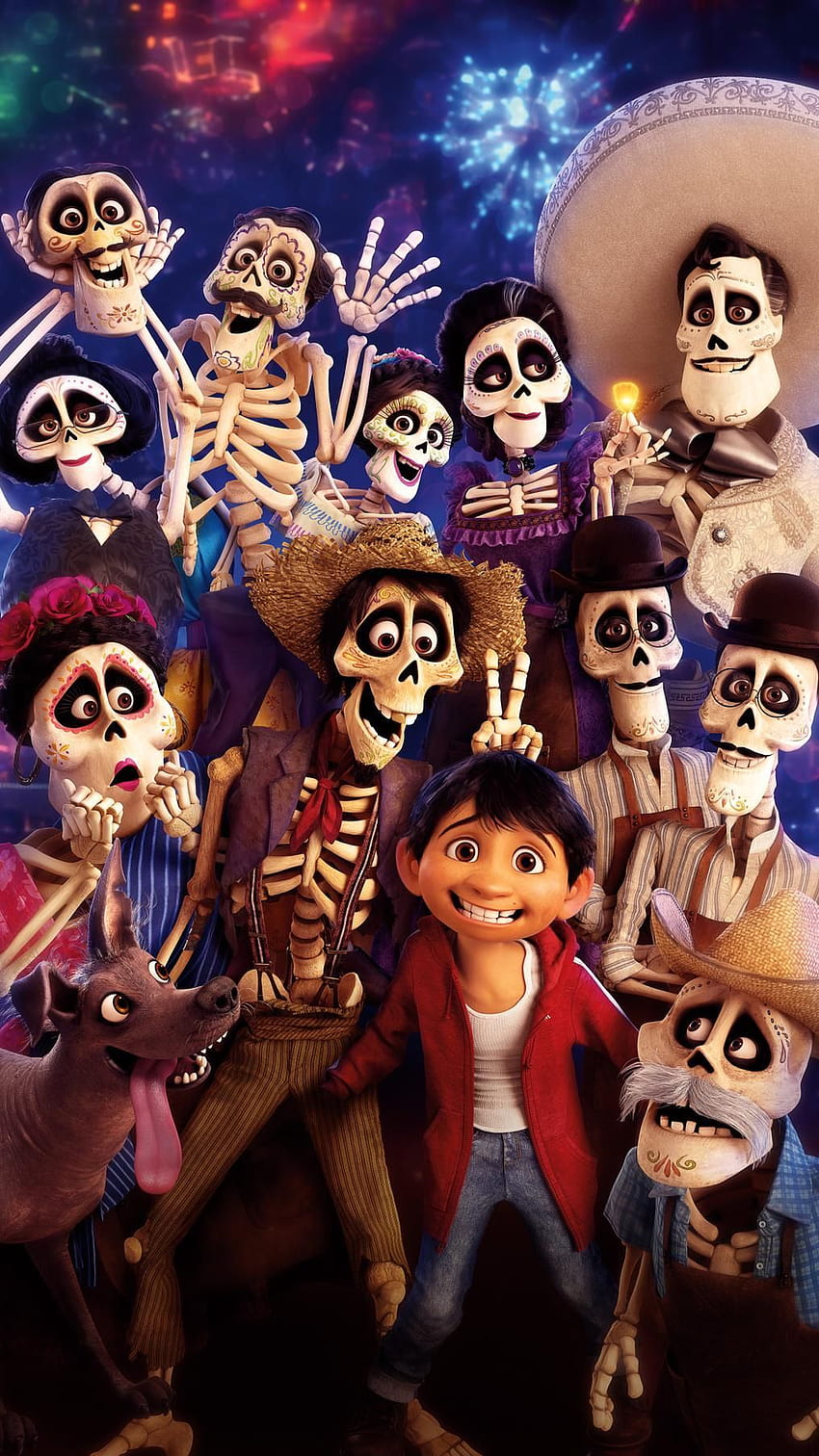Coco, pixar halloween wallpaper ponsel HD