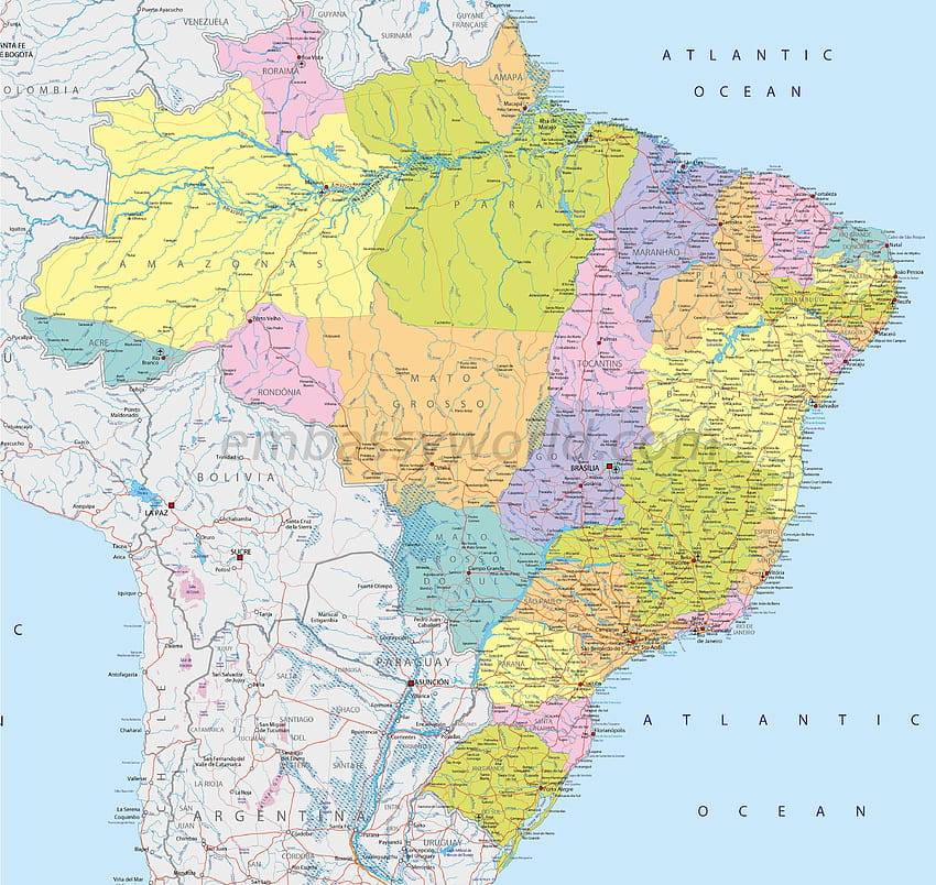 brazil map, brazil climate HD wallpaper