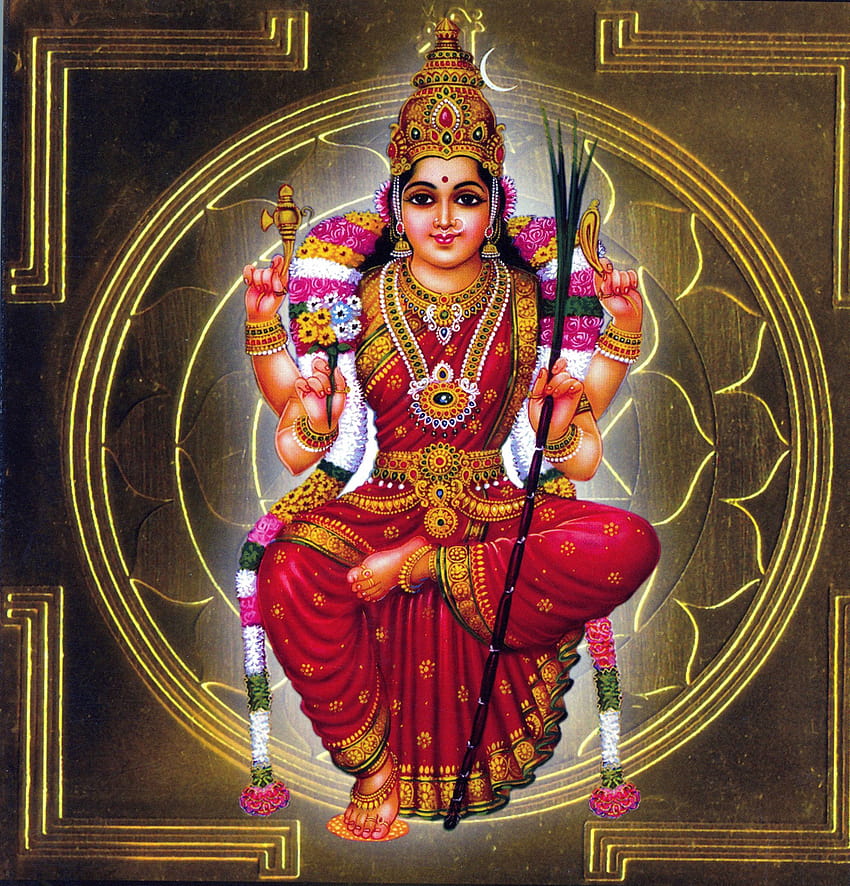 Sri Lalitha Sundari Devi Photo Frame For Wall Size Medium (13.5x9.5 inches)  | eBay