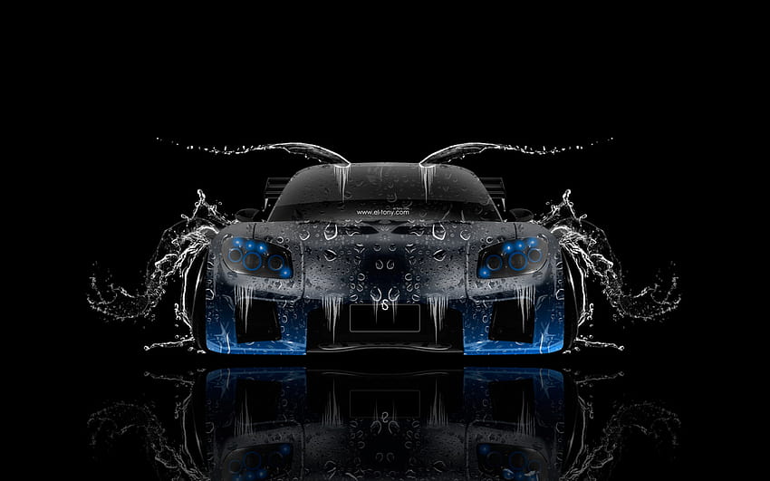 Mazda RX7 Veilside JDM Front Water Car 2014 Blau Neon [1920x1080] für Ihr Mobilgerät und Tablet, JDM RX7 HD-Hintergrundbild