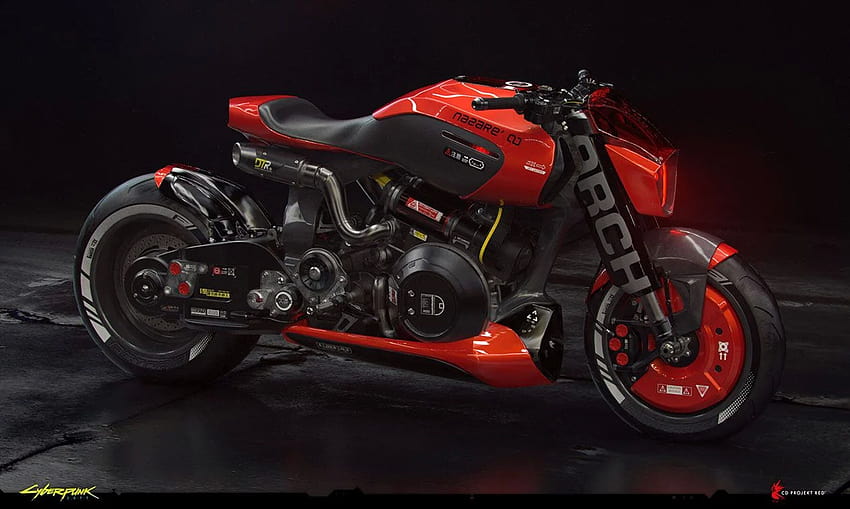 Arch Motorbike Red Version Art, arch motorcycle HD wallpaper