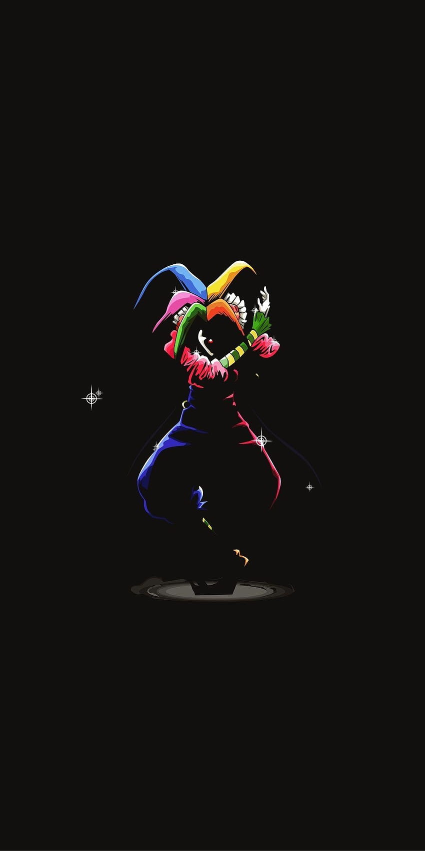 Joker, clown, artwork, Karakuri Circus, minimal, 1080x2160, minimalistic anime iphone HD phone wallpaper