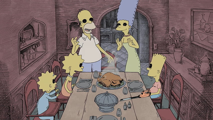 Treehouse of Horror XXXII, simpsons treehouse of horror HD wallpaper