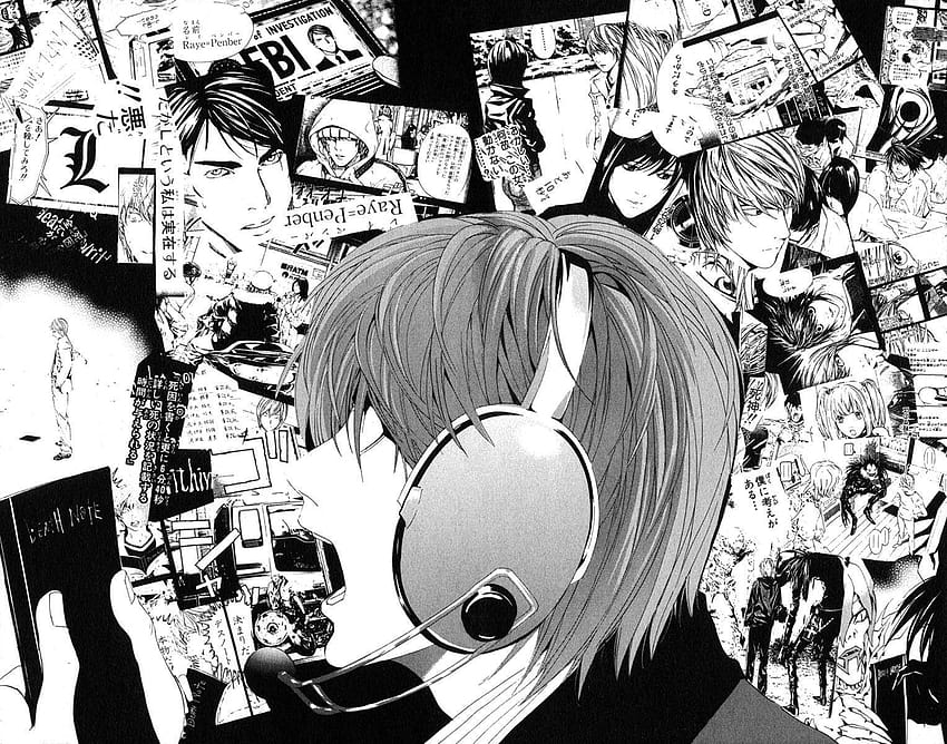 Dibujo extraido del manga, death note manga HD wallpaper