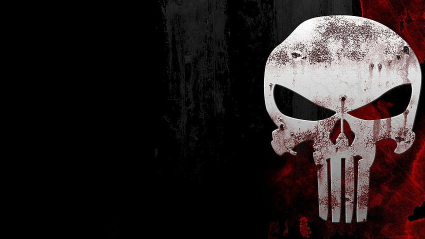 Logo, Marvel, Punisher, Crâne et arrière-plans • 30293 • Wallur, punisseur d'arrière-plan Fond d'écran HD